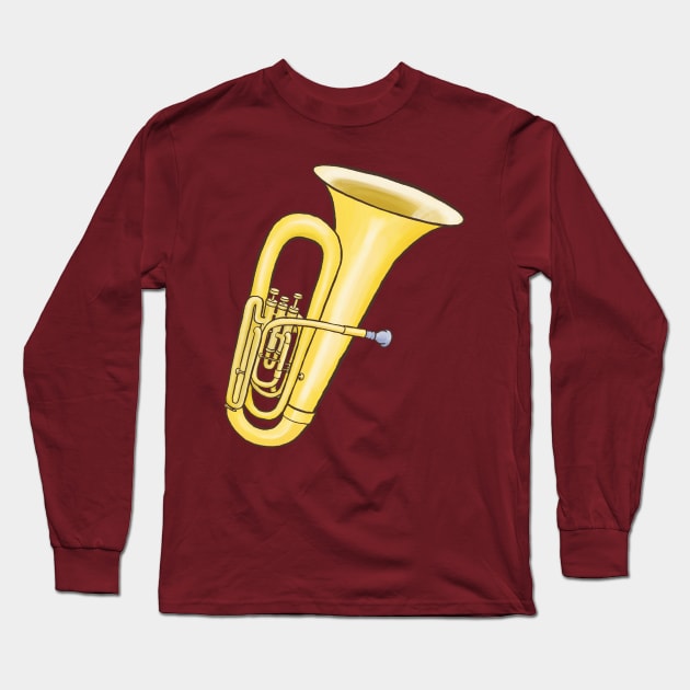 Tuba Long Sleeve T-Shirt by ElectronicCloud